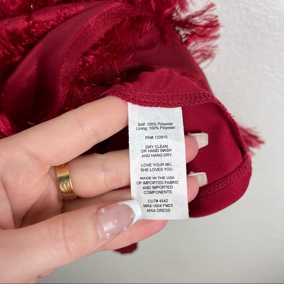 Show Me Your Mumu Party Fringe Ruby Mini Aria Dress Size Medium - Picture 6 of 7